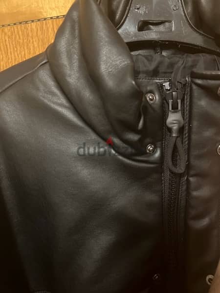 Black pump leather jacket  -  جاكت جلد بامب اسود - XXL 1