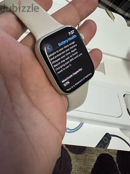 Apple Watch series 7 45mm battery health 93% للبيع بمدينة نصر 6