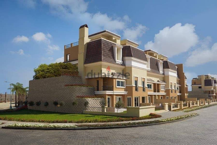S villa for sale in New Cairo, Sarai Corner Compound, 3 floors, with a 42% discount for cash in installments, Sarai New Cairo 6