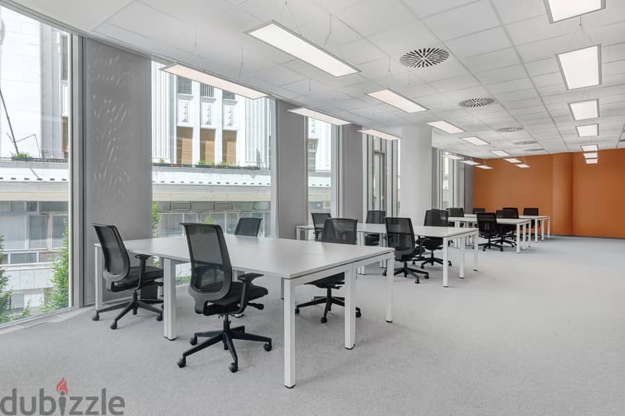 Open plan office space for 10 persons in Pioneer Plaza 6