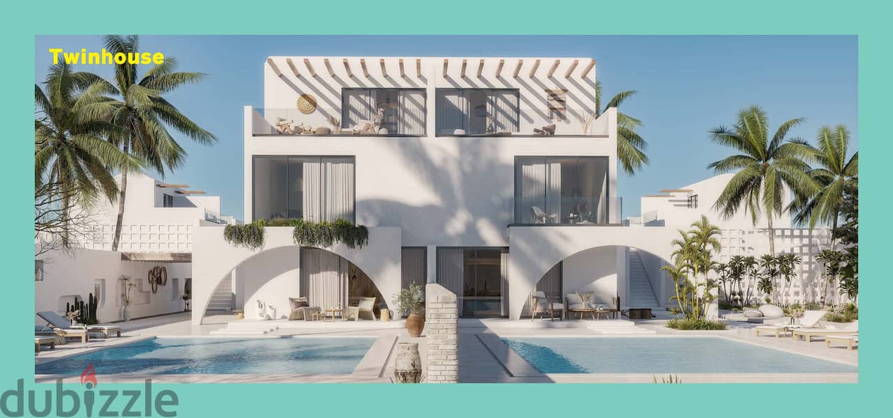 "Own for free with a 10% down payment, a fully finished 95-square-meter chalet in Salt compound, Ras El Hekma, on the Dabaa road. " 4