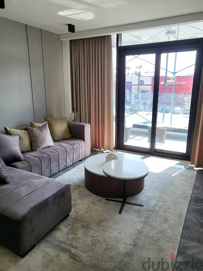 A fully finished hotel apartment for sale with air conditioners on Al Thawra Street directly from Marriott Residence Heliopolisشقة فندقية للبيع 1