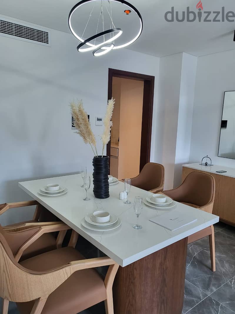 A fully finished hotel apartment for sale with air conditioners on Al Thawra Street directly from Marriott Residence Heliopolisشقة فندقية للبيع 3