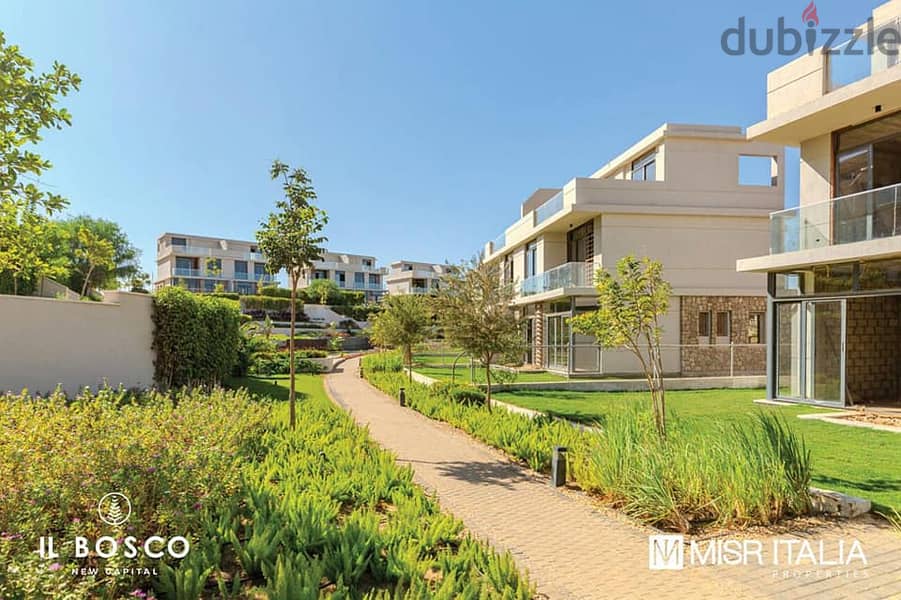 Villa For Sale 480M Ready To Move in il Bosco New Capital | فيلا للبيع أستلام فوري 480م بالتقسيط في البوسكو العاصمة الأدارية 3