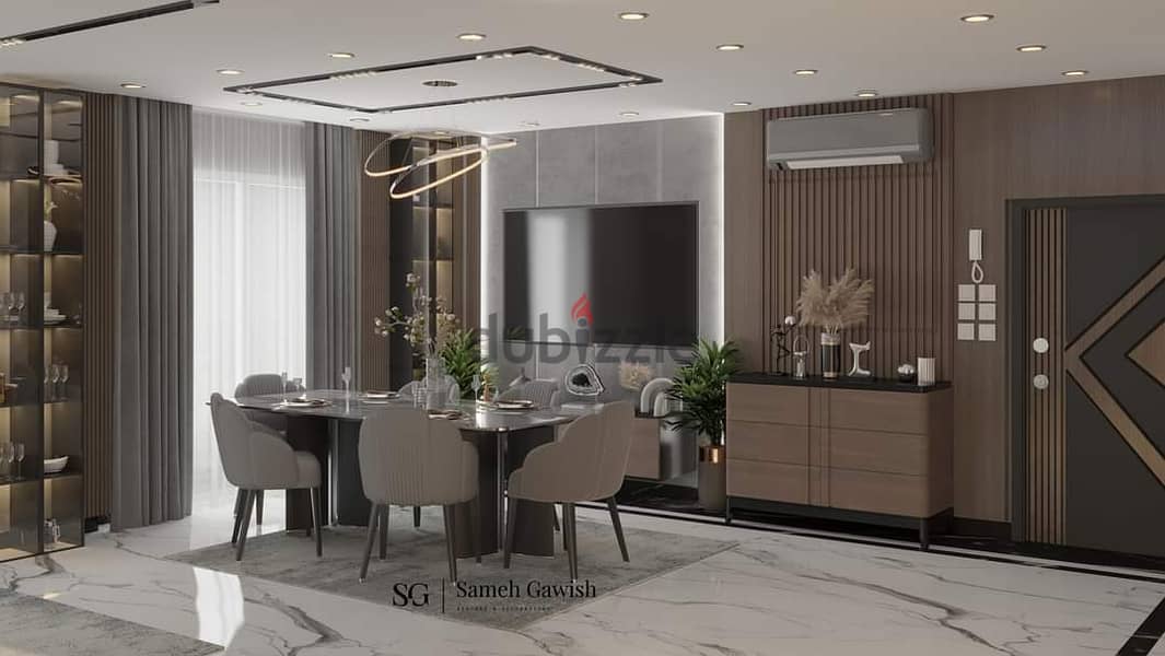 A 115-meter apartment, fully finished, with only 5% down payment and the lowest monthly installment - in the most distinguished Mostakbal City compoun 6