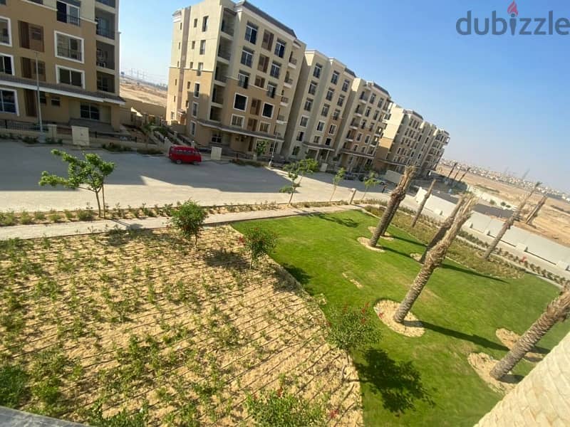 Apartment 105 sqm  with a down payment and one year’s installments, in a special location in Sarai compound  Al Mostakbal City 7