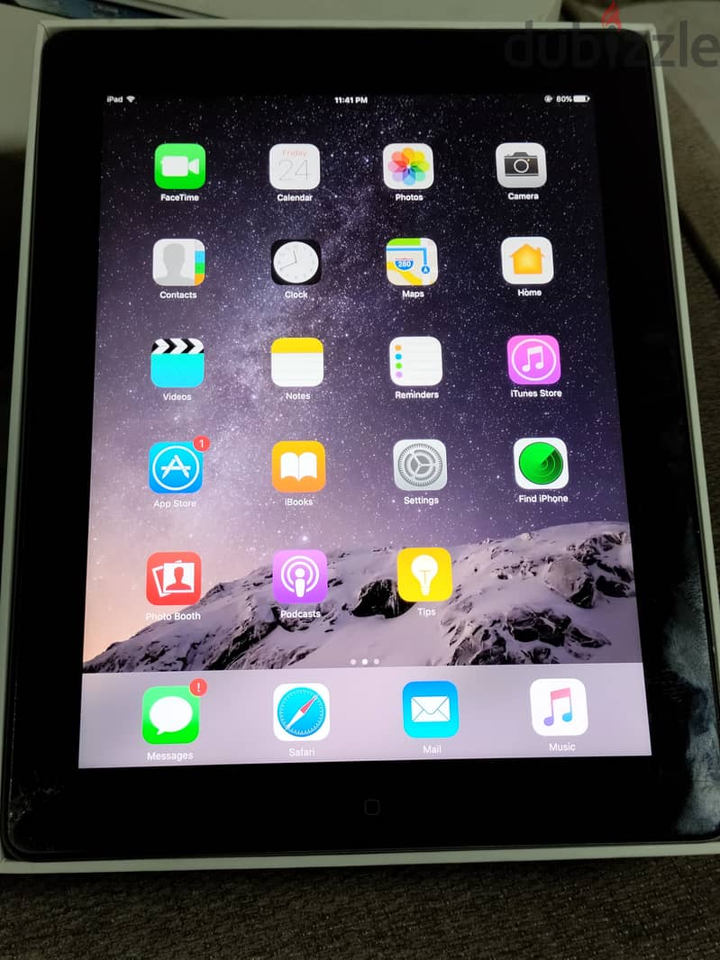 Apple iPad with Retina Display 16GB 4th Gen, Wi-Fi Cellular, Black , 1