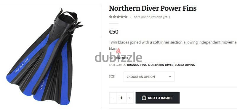 زعانف Norhern Diver للغوص 1