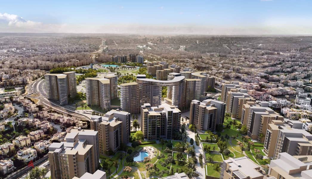 Fully finished apartment in one of the most luxurious compounds in El Sheikh Zayed 3