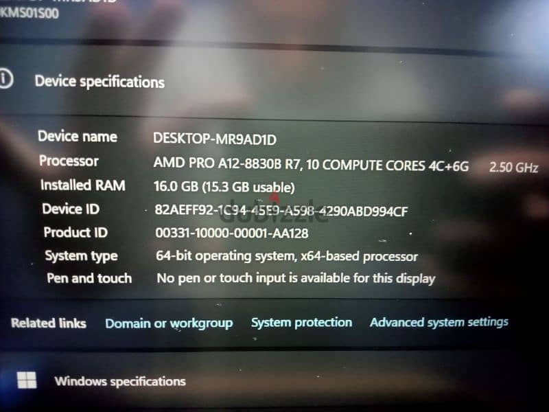 Lenovo Thinkpad ram 16DDR4 HARD 256 SSD الجيل الثامن 11