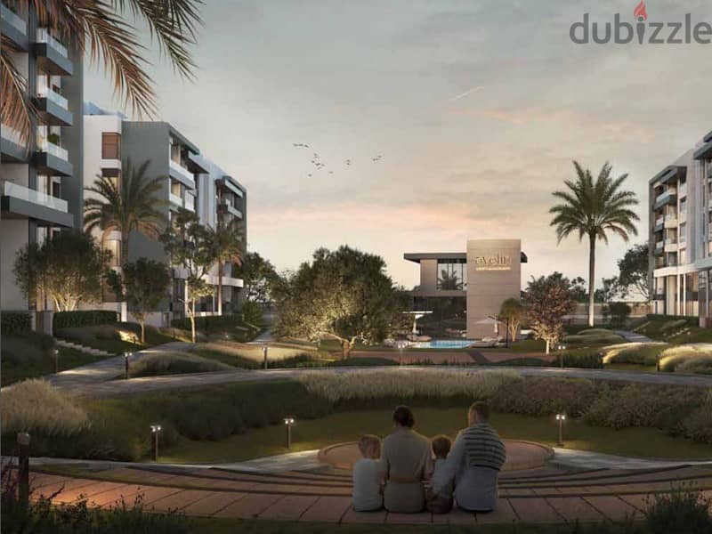 In the heart of the Fifth Settlement, receive your apartment with a distinctive garden, 104 meters, prime location, next to Park View Hassan Allam | A 1