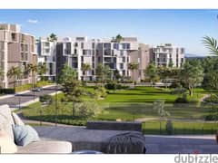 Apartment with private garden for sale, ready to move in installments and less price 0