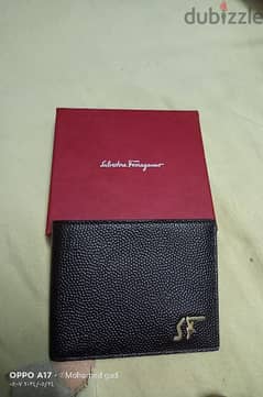 Salvatore Ferragamo Men's Pebbled Leather Wallet