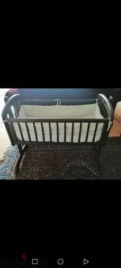 Wooden swing crib for new born