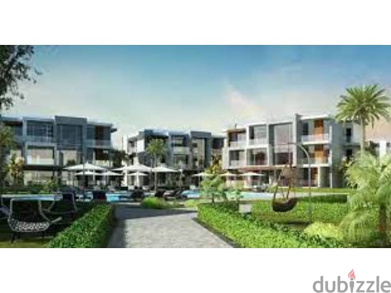 With the lowest down payment and installments dublex for sale 192 m direct on Lagoon View Landscape in Gaia Compound North Coast 7