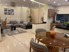 amazing ground floor apartment 130m - fully furnished - for rent in lake view residence compound (long terms)