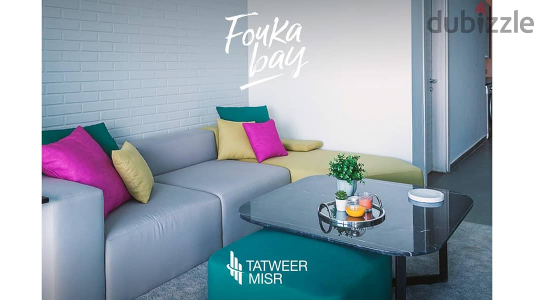 chalet for sale in fouka bay 3 bedrooms  first row on the la fully finished - in Fouka Bay, North Coast, Ras El Hekma, FOUKA BAY, installments 8years 1