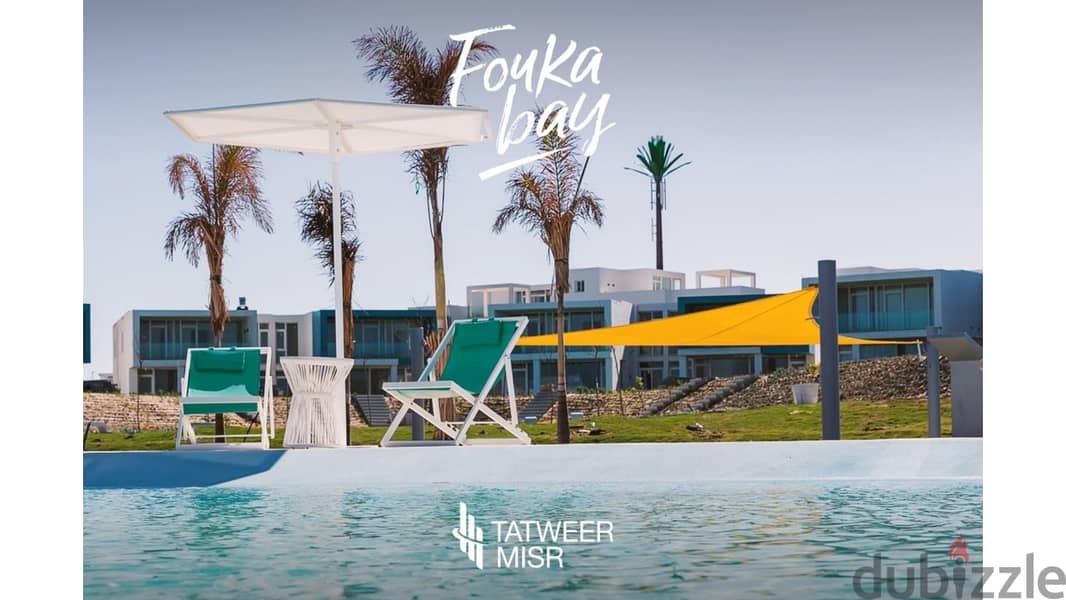 chalet for sale in fouka bay 3 bedrooms  first row on the la fully finished - in Fouka Bay, North Coast, Ras El Hekma, FOUKA BAY, installments 8years 5