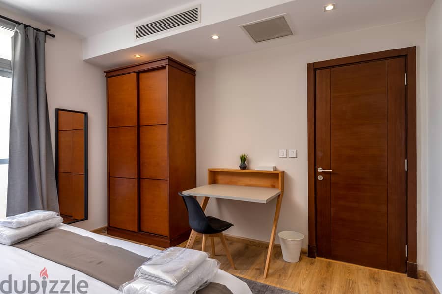 2 Bedroom apartment fully furnished - شقة ٢ غرفة مفروشة بالكامل 10