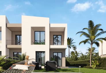 Villa 143 sqm + 96 gardens, 39% discount, in a special location in New Cairo, directly on the Suez Road, Taj City Compound 1