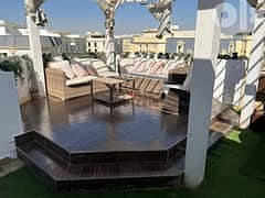 I-Villa Roof Corner 4rooms for sale in New Cairo, aliva Mountain View Compound, Mostakbal City, installments over 9 years, direct view on  lagoons 13