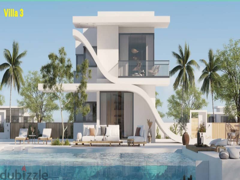 Own a townhouse with a Special garden area of 141 square meters, fully finished, with a view of Lagoon, with a 5% down payment in Tatweer Misr | salt 1