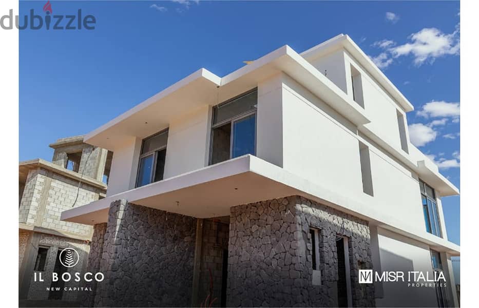 Townhouse for sale in Il Bosco City Compound, best location in Mostakbal City, near Madinaty on the Suez Road 1