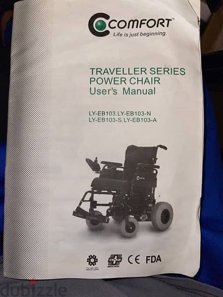 كرسي كهربائي متحرك مركة Comfort،(Travellers series power chair) 8