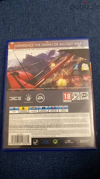 * New Never Used * Battlefield 1 PS4 1