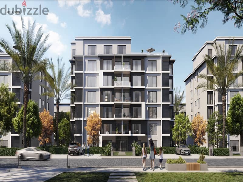 Your apartment with a private garden area, one-year receipt, with a 10% down payment and equal installments, in the heart of the community - Creek Tow 2