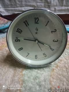 منبه Black and Gray Mid Century Table Clock / Alarm Clock by Diamonda