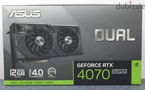 RTX 4070 super New sealed Asus dual