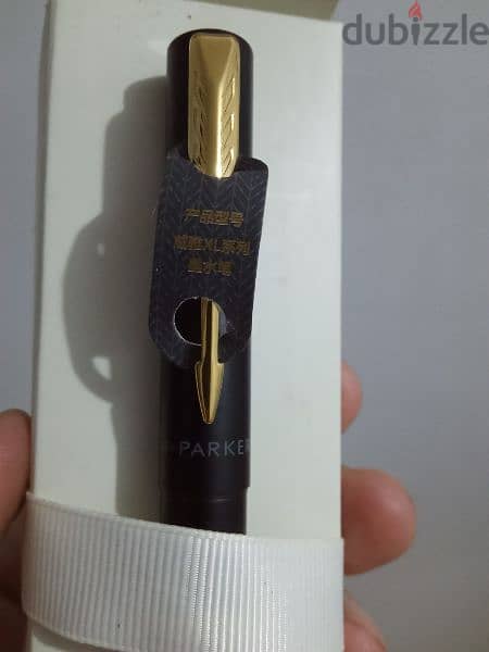 قلم باركر اصلي حبرParker Frontier Matte Black Gold Nib GT Fountain Pen 10
