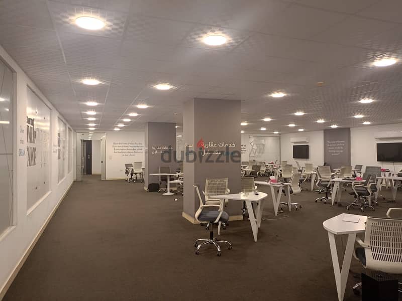 Office Space for rent 1200M fully finished in North 90th - 5th Settlement /مكتب إداري للإيجار تشطيب كامل في القطاع الاول - التسعين الشمالي 5