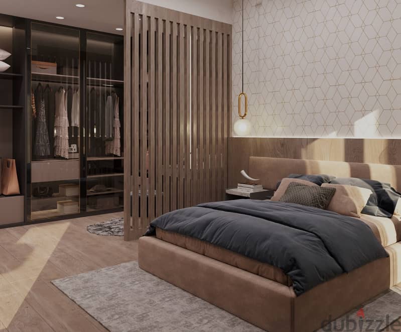 Two-bedroom apartment, finished, one year receipt, direct, in front of the largest Central Park in Mostakbal City, with the lowest down payment and lo 1