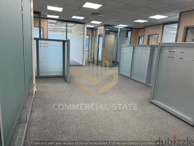 مكتب جاهز للايجار بالقطاع الاول-التجمع-Finished Office 600m for Rent