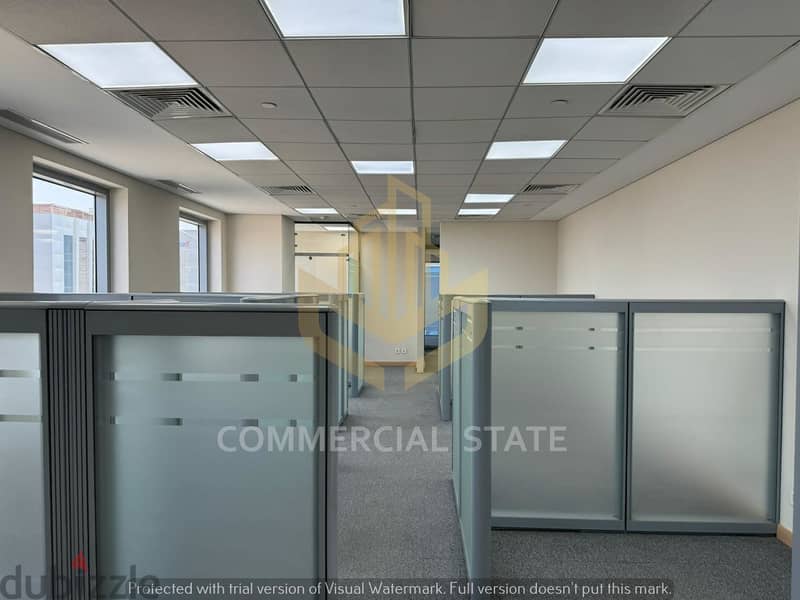 مكتب جاهز للايجار بالقطاع الاول-التجمع-Finished Office 600m for Rent 3