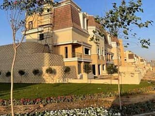 Independent villa for sale in Sarai Compound on Suez Road, Sur Bessoor, with Madinaty 7