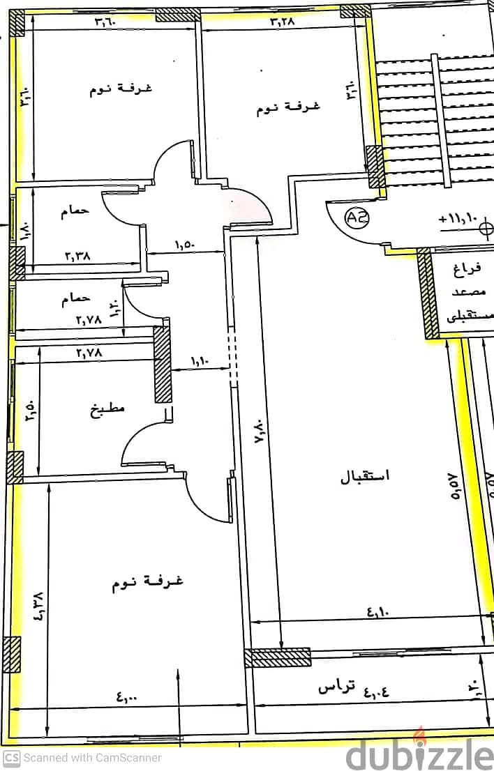 شقة 150متر للبيع فى الأندلس 1 أمام محور محمد نجيب قريبه من الجامعه الامريكيه 3