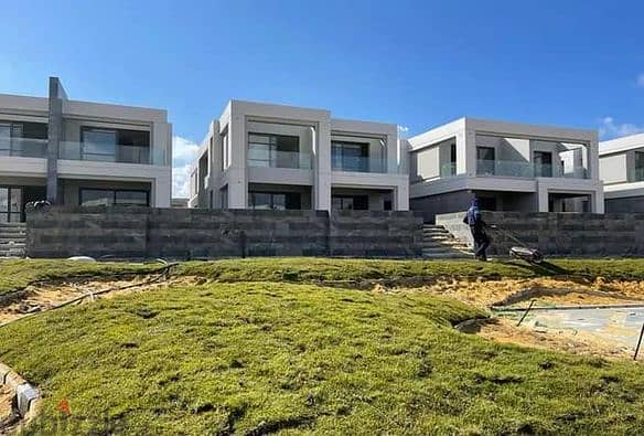 Villa for sale in the North Coast, La Vista Ras El Hekma village, twin house, 220 meters, sea view + super lux, ready for inspection, in installments 6