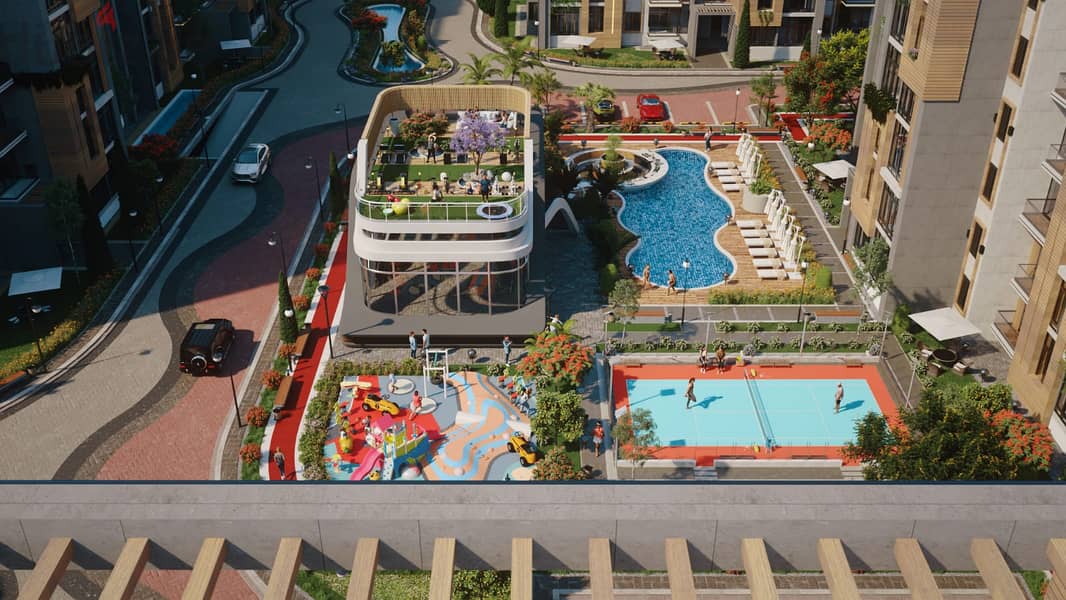 Two-bedroom apartment with 7% down payment and installments over 7 years, view lagoon and landscape, next to Diyar Misr 6