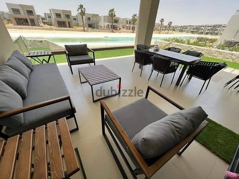 Chalet for sale, land in Azha Garden, North Coast, in installments - full panoramic direct view 5