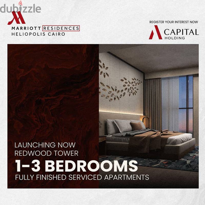 Hotel Apartment Fully Finished Ac's ,Kitchen Cabins For Sale In Marriot Residences Misr ELgdeda/ شقة فندقية متشطبة بالمطبخ والتكييفات ادارة ماريوت 3