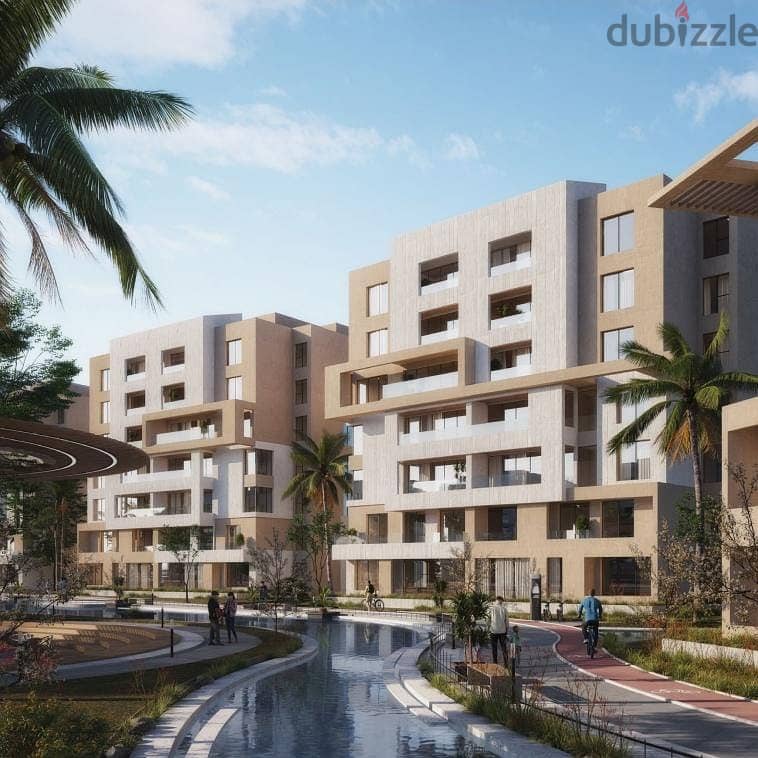 With a 10% discount and a 5% down payment, you will own a finished ground floor apartment with a garden of 44 meters with a distinctive view with the 4