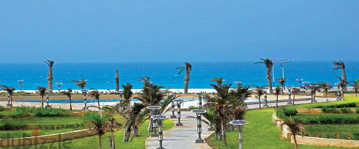 With a down payment of 800,000, I own a 94 sqm chalet with a sea view in Ras El Hikma 8