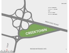 Apartment for sale at creek town 150m +50m garden Prime location with Installments Deliver 1 Year