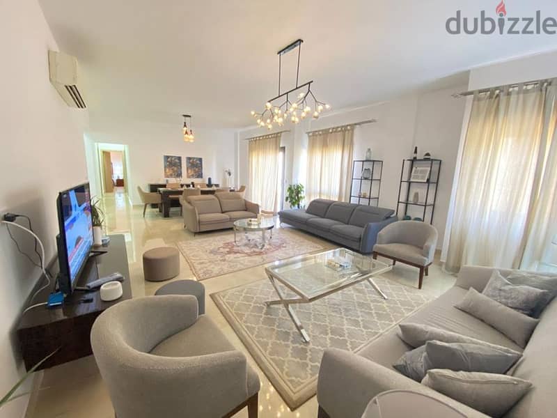 Apartment with roof for sale, finished, ultra super luxury, in Fifth Square Al Marasem compound, Ready To Move 2