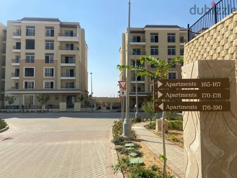 182 sqm apartment ready to move view landscape in Sarai Compound Mostakbal City 1