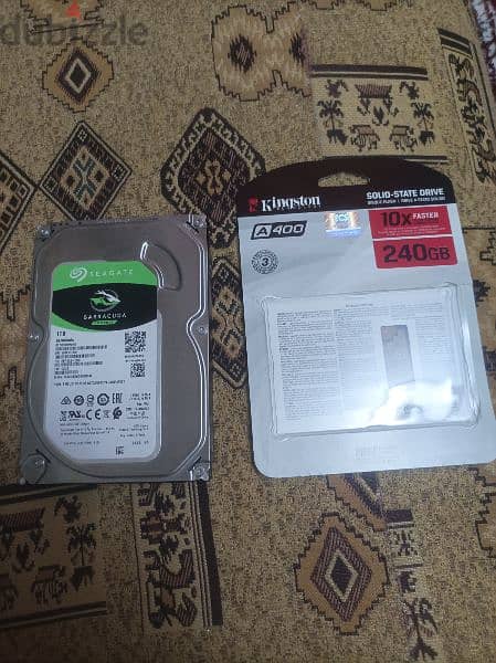 ssd kingston 240gb & hard 1t segate Barracuda 0