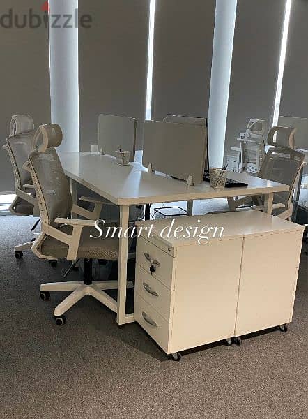 خلية عمل  -work station - Partition خشب mdf إسباني مستورد مقاس١٢٠*٦٠سم 0